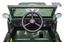 [14972] Wojskowe auto terenowe JH-103 na akumulator 4x45W 12V/7Ah Ekoskóra EVA LED - zielony