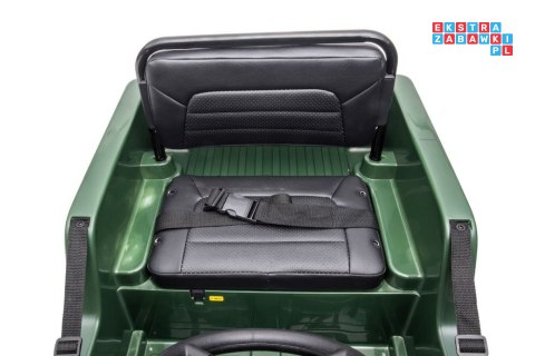 [14972] Wojskowe auto terenowe JH-103 na akumulator 4x45W 12V/7Ah Ekoskóra EVA LED - zielony