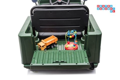 [14972] Wojskowe auto terenowe JH-103 na akumulator 4x45W 12V/7Ah Ekoskóra EVA LED - zielony