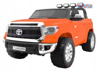 Pomarańczowe Auto Pojazd Toyota Tundra XXL na akumulator - Pilot, LED, Audio, EVA