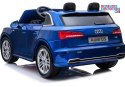 [3738] Auto Audi Q5 lakierowane na akumulator 4x45W Ekoskóra EVA LED - niebieski
