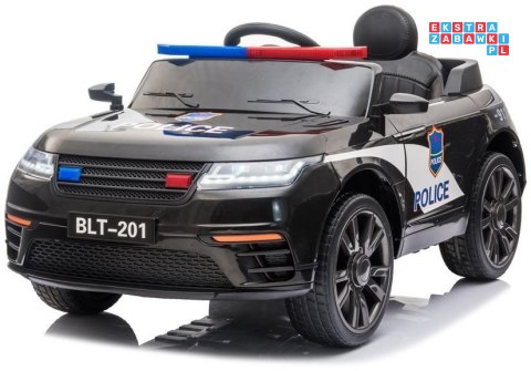 Auto Pojazd na Akumulator Policja 2x35W Radio Ekoskóra EVA LED MP3