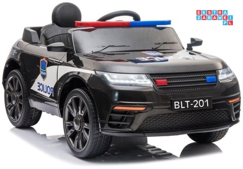 Auto Pojazd na Akumulator Policja 2x35W Radio Ekoskóra EVA LED MP3