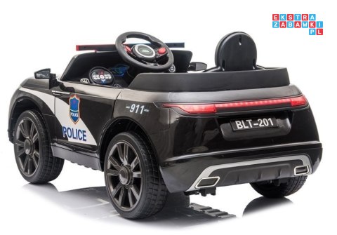 Auto Pojazd na Akumulator Policja 2x35W Radio Ekoskóra EVA LED MP3