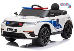 Auto Pojazd na Akumulator Policja 2x35W Radio Ekoskóra EVA LED MP3