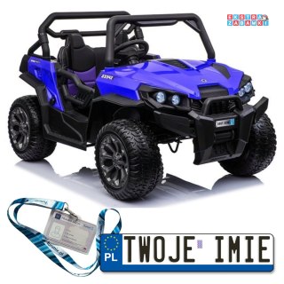 WXE-8988 auto na akumulator - niebieski, 4x45W, ekoskóra, EVA, LED [3268]