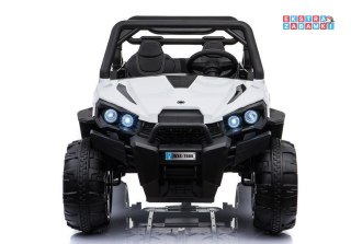 WXE-8988 auto na akumulator - biały, 4x45W, ekoskóra, EVA, LED [3266]
