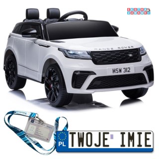 Białe Auto na Akumulator Range Rover QY2088 - EVA, MP3, LED