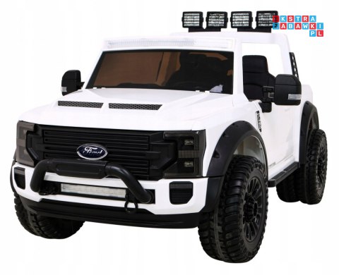 [SX2088] Ford Super Duty auto na akumulator 4x45W 12V/14Ah ekoskóra EVA LED - biały