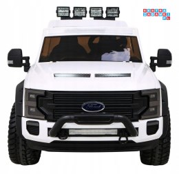 [SX2088] Ford Super Duty auto na akumulator 4x45W 12V/14Ah ekoskóra EVA LED - biały