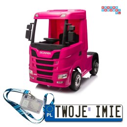 AUTO TIR POJAZD SCANIA R-SERIE NA AKUMULATOR 4X35W EVA BLUETOOTH EKOSKÓRA