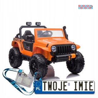 Pomarańczowy XB-1118 na akumulator - 4x45W, 12V/10Ah, ekoskóra, EVA, USB, bluetooth - [9068]