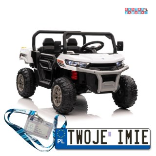 Auto XMX623 buggy na akumulator 4x4 - czarny, 12V, ekoskóra, EVA, LED, MP4, USB, pasy, Bluetooth