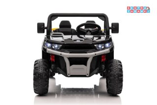 Auto XMX623 buggy na akumulator 4x4 - czarny, 12V, ekoskóra, EVA, LED, MP4, USB, pasy, Bluetooth