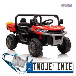 Auto XMX623 buggy na akumulator 4x4 - czarny, 12V, ekoskóra, EVA, LED, MP4, USB, pasy, Bluetooth