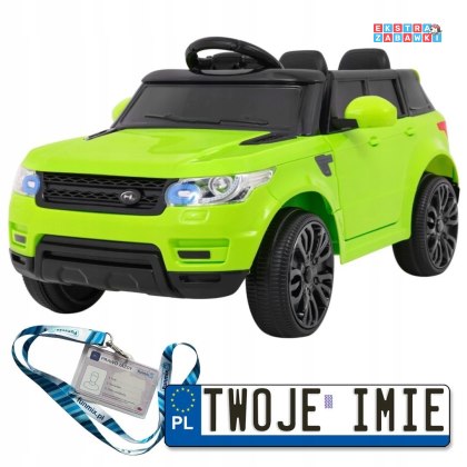 Jasnozielone Auto Start Run na akumulator - 12V/4.5Ah, 2x30W, MP3, LED, pilot - [HL-1638]