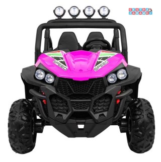 Grand Lift różowy buggy na akumulator dwuosobowy - różowy, 4x45W, 24V/7Ah, pilot, MP3, LED, EVA [S2588-LIFT]