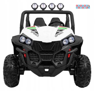 Grand Lift buggy na akumulator 4x4 - biały, 4x45W, 24V/7Ah, pilot, MP3, LED, EVA [S2588-LIFT]