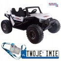 [12968] Terenowe Buggy SX1928 na akumulator 4x55W 24V/7Ah ekoskóra pilot EVA LED - biały
