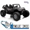 [12969] Terenowe Buggy SX1928 na akumulator 4x55W 24V/7Ah ekoskóra pilot EVA LED - czarny