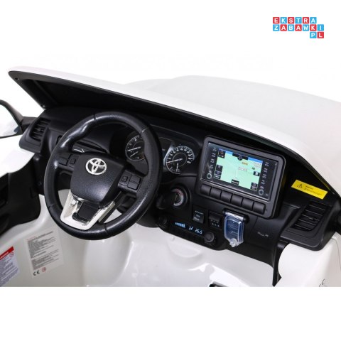 [DK-HL860] Toyota Hilux 4x45W 12V/14Ah ekoskóra EVA panel audio - biały