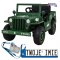 [JH-103] Pojazd wojskowy retro na akumulator 4x35W 12V/7Ah pilot bagażniki wolny start MP3 LED - zielony