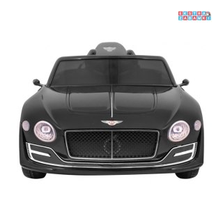 Czarne Bentley EXP 12 na akumulator - Lakierowany, ekoskóra, EVA, MP3, klakson