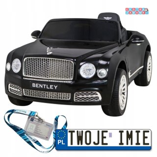 Czarny Bentley Mulsanne na akumulator - Pilot, EVA, Wolny Start, MP3 USB, LED