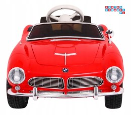[SX1938] BMW 507 Retro na akumulator 2x35W 12V/7Ah z Pilotem Audio LED Ekoskóra EVA Wolny Start - czerwony