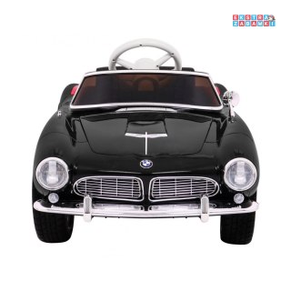 BMW 507 Retro na akumulator - czarny, 2x35W 12V/7Ah, pilot, audio, LED, ekoskóra, EVA, wolny Start [SX1938]