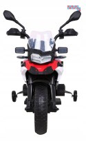 [JT5002A] Motocykl BMW F850 GS na akumulator 2x35W 12V/7Ah z Wolnym Startem Kółka pomocnicze Audio LED EVA - czerwony