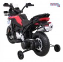 [JT5002A] Motocykl BMW F850 GS na akumulator 2x35W 12V/7Ah z Wolnym Startem Kółka pomocnicze Audio LED EVA - czerwony