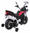 [JT5002A] Motocykl BMW F850 GS na akumulator 2x35W 12V/7Ah z Wolnym Startem Kółka pomocnicze Audio LED EVA - czerwony