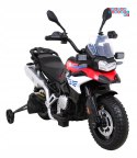[JT5002A] Motocykl BMW F850 GS na akumulator 2x35W 12V/7Ah z Wolnym Startem Kółka pomocnicze Audio LED EVA - czerwony