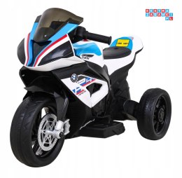 BMW HP4 na akumulator Motor dla dzieci na 3 Koła Ekoskóra LED MP3 USB