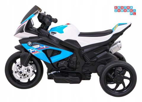 BMW HP4 na akumulator Motor dla dzieci na 3 Koła Ekoskóra LED MP3 USB