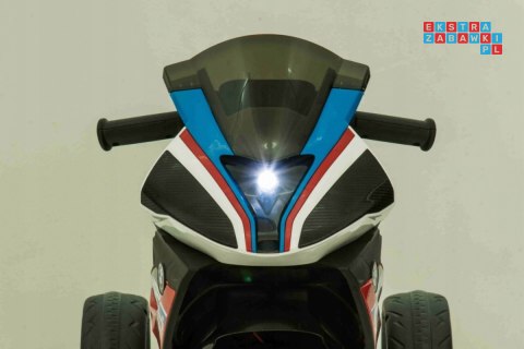 BMW HP4 na akumulator Motor dla dzieci na 3 Koła Ekoskóra LED MP3 USB
