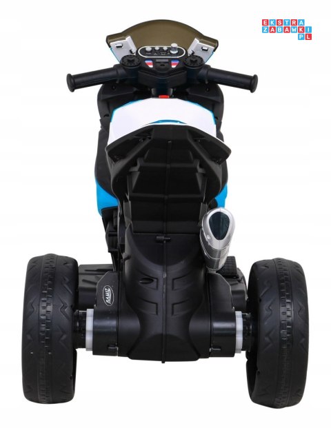 BMW HP4 na akumulator Motor dla dzieci na 3 Koła Ekoskóra LED MP3 USB