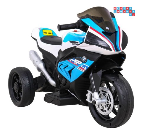 BMW HP4 na akumulator Motor dla dzieci na 3 Koła Ekoskóra LED MP3 USB