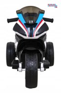 BMW HP4 na akumulator Motor dla dzieci na 3 Koła Ekoskóra LED MP3 USB