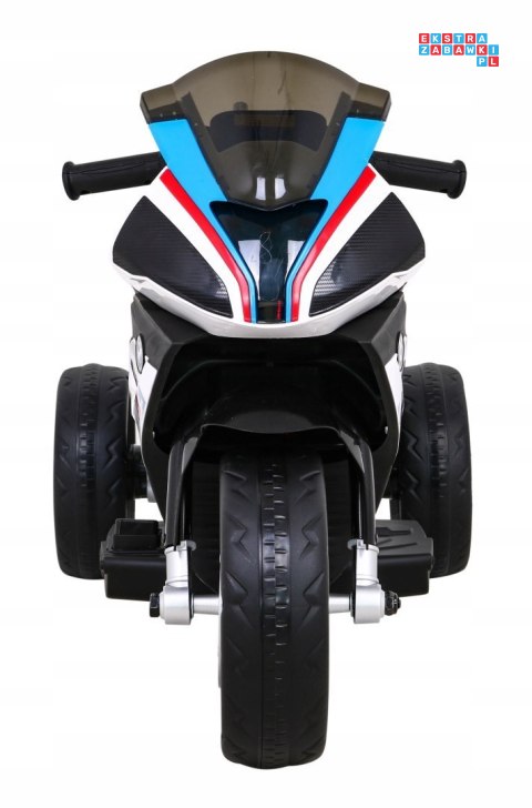 BMW HP4 na akumulator Motor dla dzieci na 3 Koła Ekoskóra LED MP3 USB