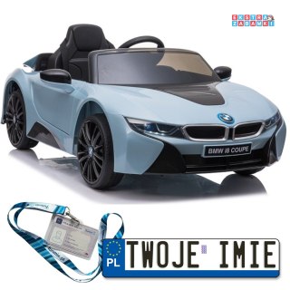 BMW I8 na akumulator - 2x45W, Ekoskóra, EVA, LED, MP3