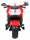 [PA.283] Motocykl BMW K1300S z kółkami pomocniczymi na akumulator 12V/5.5Ah dźwięki światła - czerwony