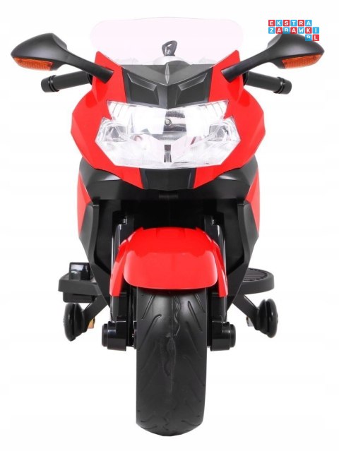 [PA.283] Motocykl BMW K1300S z kółkami pomocniczymi na akumulator 12V/5.5Ah dźwięki światła - czerwony