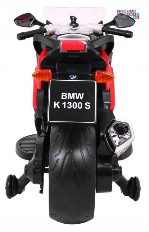 [PA.283] Motocykl BMW K1300S z kółkami pomocniczymi na akumulator 12V/5.5Ah dźwięki światła - czerwony