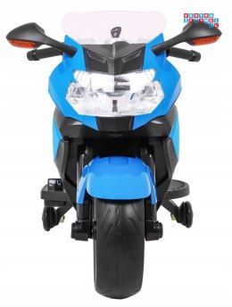 [PA.283] Motocykl BMW K1300S z kółkami pomocniczymi na akumulator 12V/5.5Ah dźwięki światła - niebieski