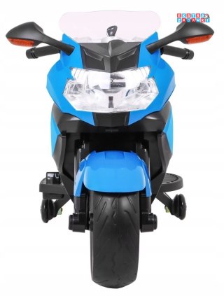Niebieski Motor BMW K1300S na akumulator - 12V/5.5Ah, dźwięki, światła - [PA.283]