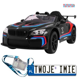 Czarne BMW M6 GT3 na akumulator - 2x6V, MP3, pilot