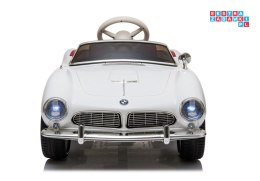 BMW Retro Pojazd 2x45W Auto na Akumulator Ekoskóra EVA LED Pilot