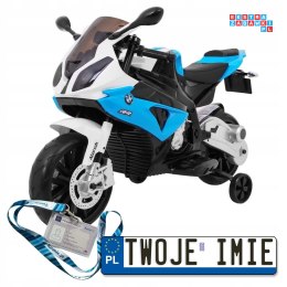 BMW S1000 RR Motor na akumulator z Kółeczkami pomocniczymi i Nóżką podpórką